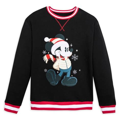 Mickey Mouse and Friends Holiday Pullover Hoodie for Adults.